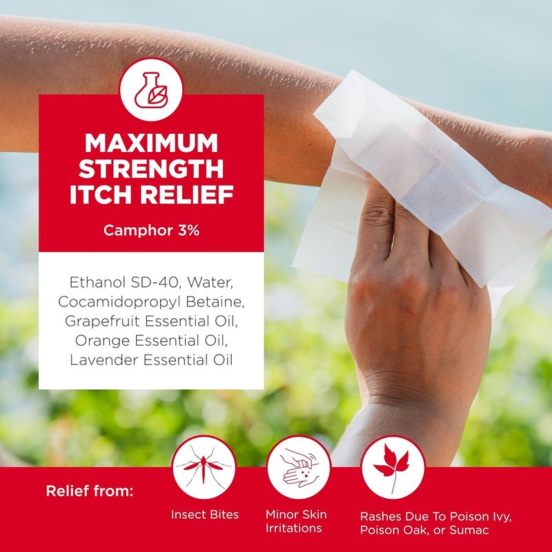 AfterBite After Ivy Relief & Treatment Wipes - Fast Itch Relief for Poison Ivy, Oak & Sumac - 32 Count Portable Wipes for Outdoor Adventures - Image 4